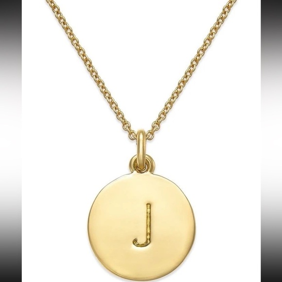 kate spade Jewelry - Kate Spade New York Initial Pendant Necklace J Gold